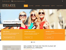 Tablet Screenshot of eyetoeyewilsonville.com